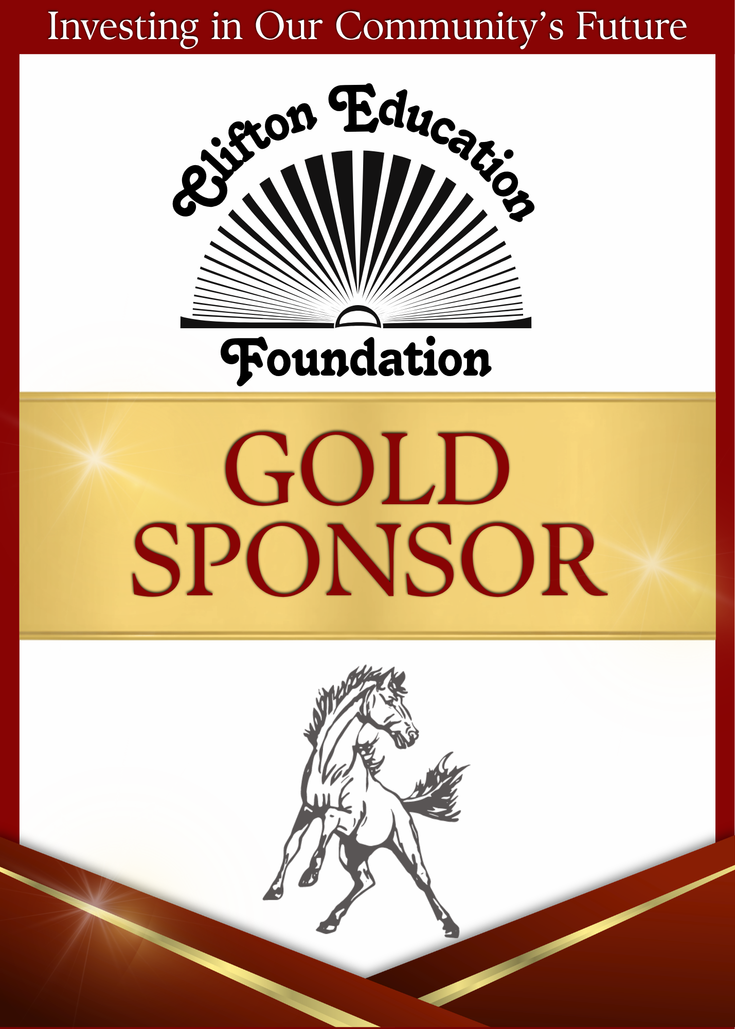 Gold Sponsor sticker design