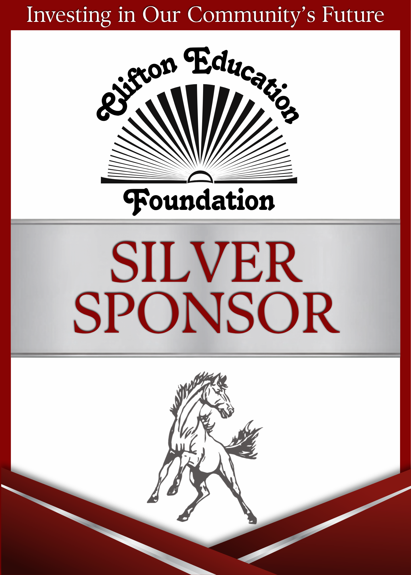 Silver Sponsor sticker design
